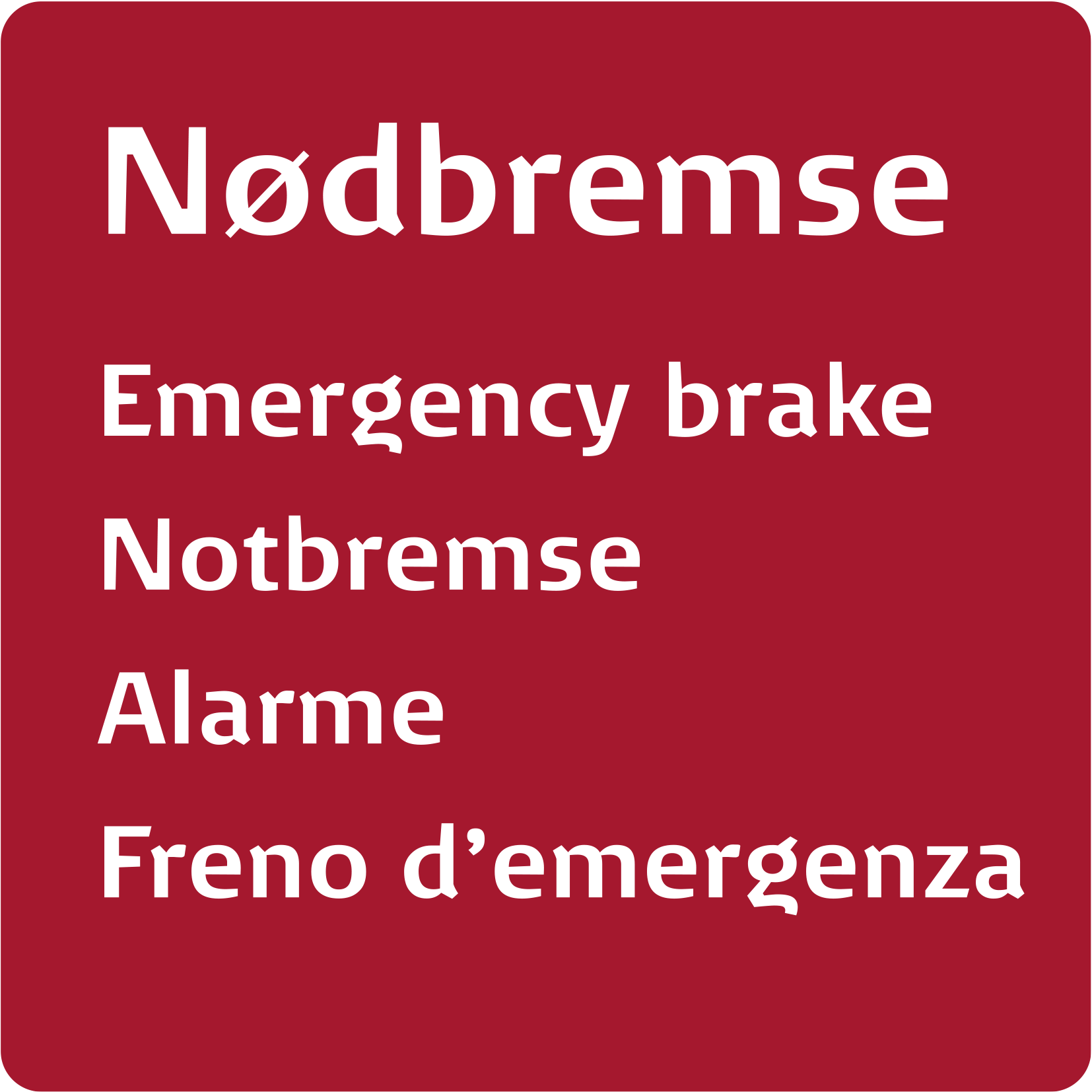 Nødbremse