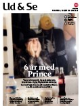 Forsiden af Ud & Se-magasinet april 2017. Princes bassist gennem 6 år sidder og kigger sig i spejlet.